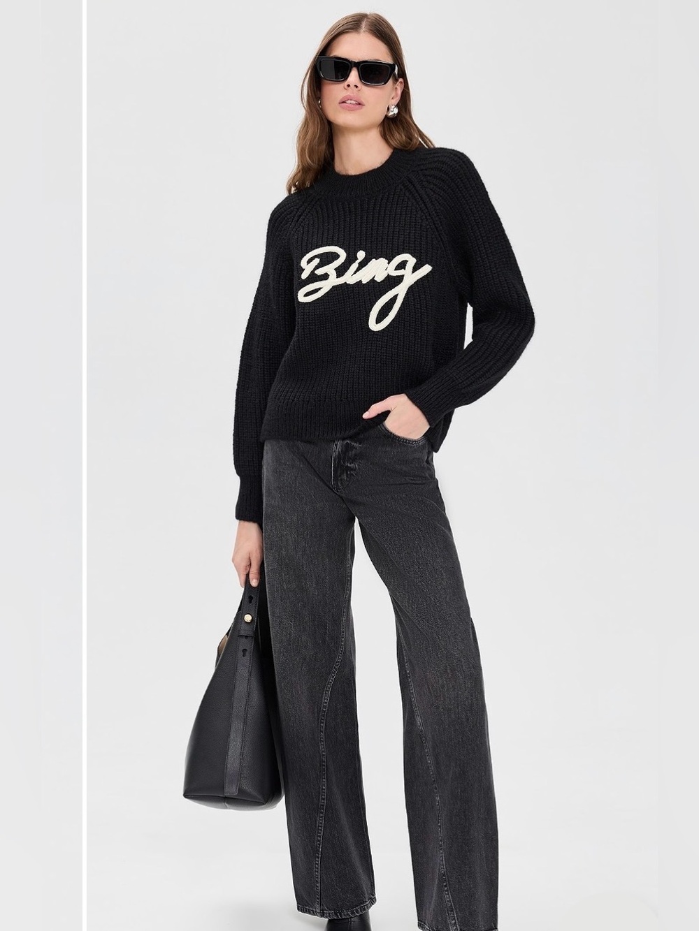ANINE BING SWEATER.black NWT